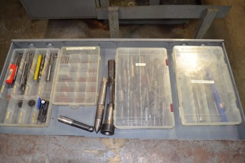 CONTENTS OF SHELVES - CONTENTS ONLY - ASSORTED TOOLING W/O DRAWER