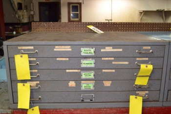 STEEL TOOL DRAWER - WITHOUT CONTENTS - 5 DRAWERS - 40 X 28 X 17.5