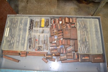 CONTENTS OF SHELVES - CONTENTS ONLY - ASSORTED TOOLING W/O DRAWER