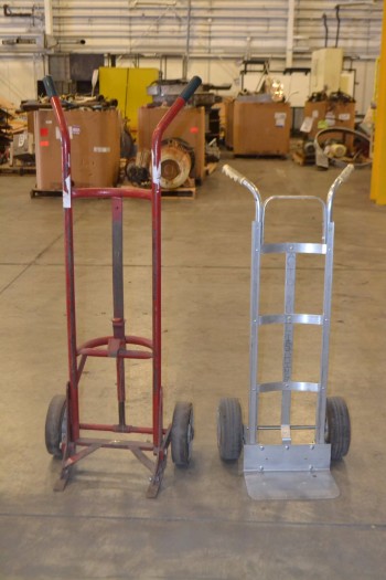 LOT OF 2 ASSORTED HAND TRUCKS