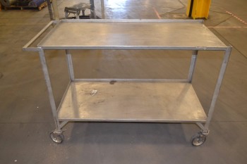 2-SHELF METAL UTILITY CART