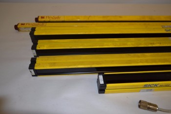 LOT OF 6 ASSORTED SAFETY LIGHT CURTAINS