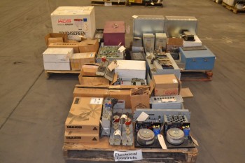 3 PALLETS OF ASSORTED ELECTRICAL CONTROLS