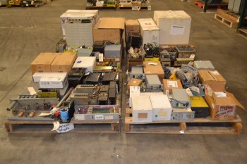 4 PALLETS OF ASSORTED ELECTRICAL CONTROLS
