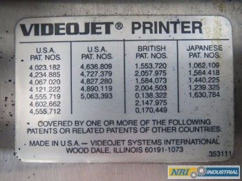 VIDEOJET EXCEL 100 INKJET PRINTER MARKING MACHINE