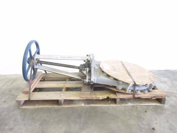 FABRI-VALVE 20 IN STAINLESS FLANGED KNIFE GATE VALVE