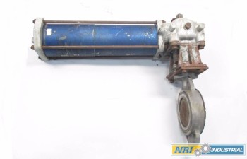 NELES JAMESBURY PNEUMATIC SS WAFER BUTTERFLY VALVE
