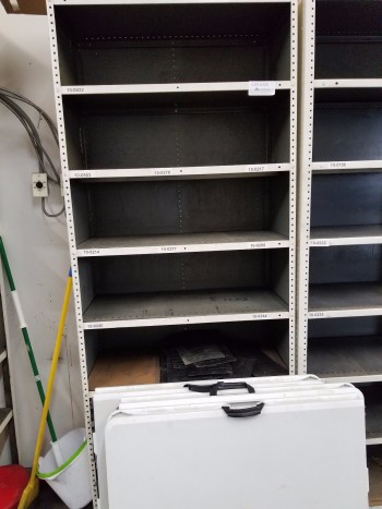 Shelving no contents