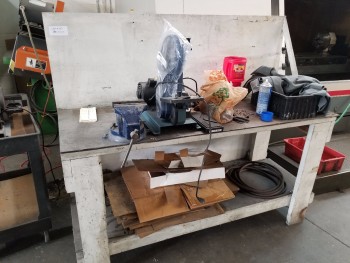 Workbench with Vise, No Contents