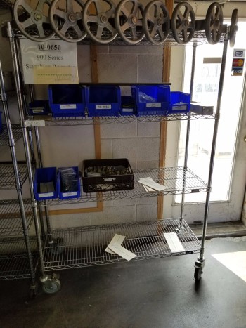 Rolling Bakers Rack, No Contents
