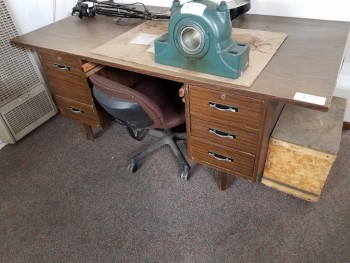 Office Desk with Chair, No Contents