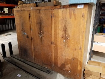 Large Wood cabinet No Contents