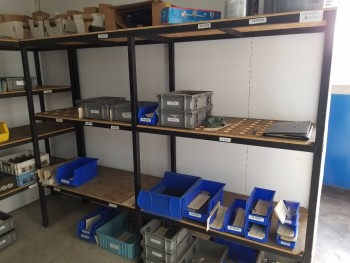 Metal Shelving, No Contents