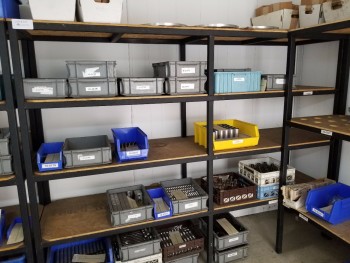 Metal Shelving, No Contents