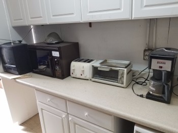 TV, Microwave, Toaters, Bunn Coffee maker