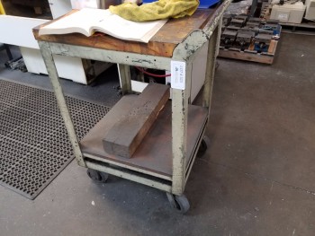 Metal Rolling Cart, No Contents