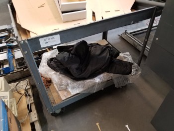 Metal Rolling Cart, No Contents