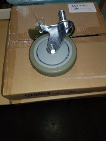 New Rubber Wheel Casters QTY 8