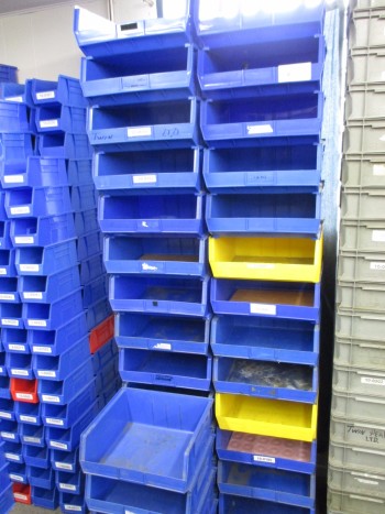 Blue Plastic Containers
