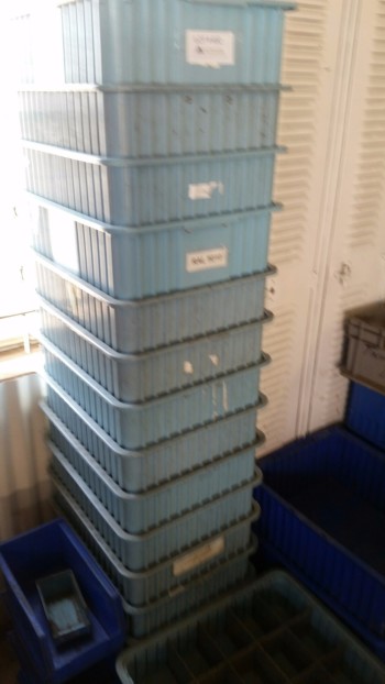 Lot of plastic trays