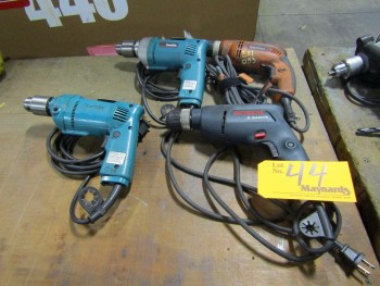 (4) Electric Drills