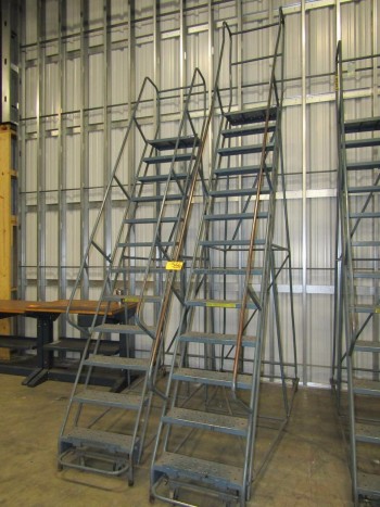 (2) Portable Stair Case
