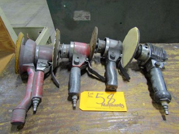 (4) Pneumatic Disc Sanders
