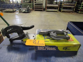 Pittsburgh 91510 (2) Deep Throat Metal Punches