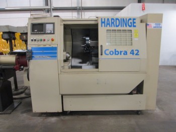 Hardinge Cobra 43 W/Sameca Barfeeder Model LC W/Fanuc 21-TB Controls
