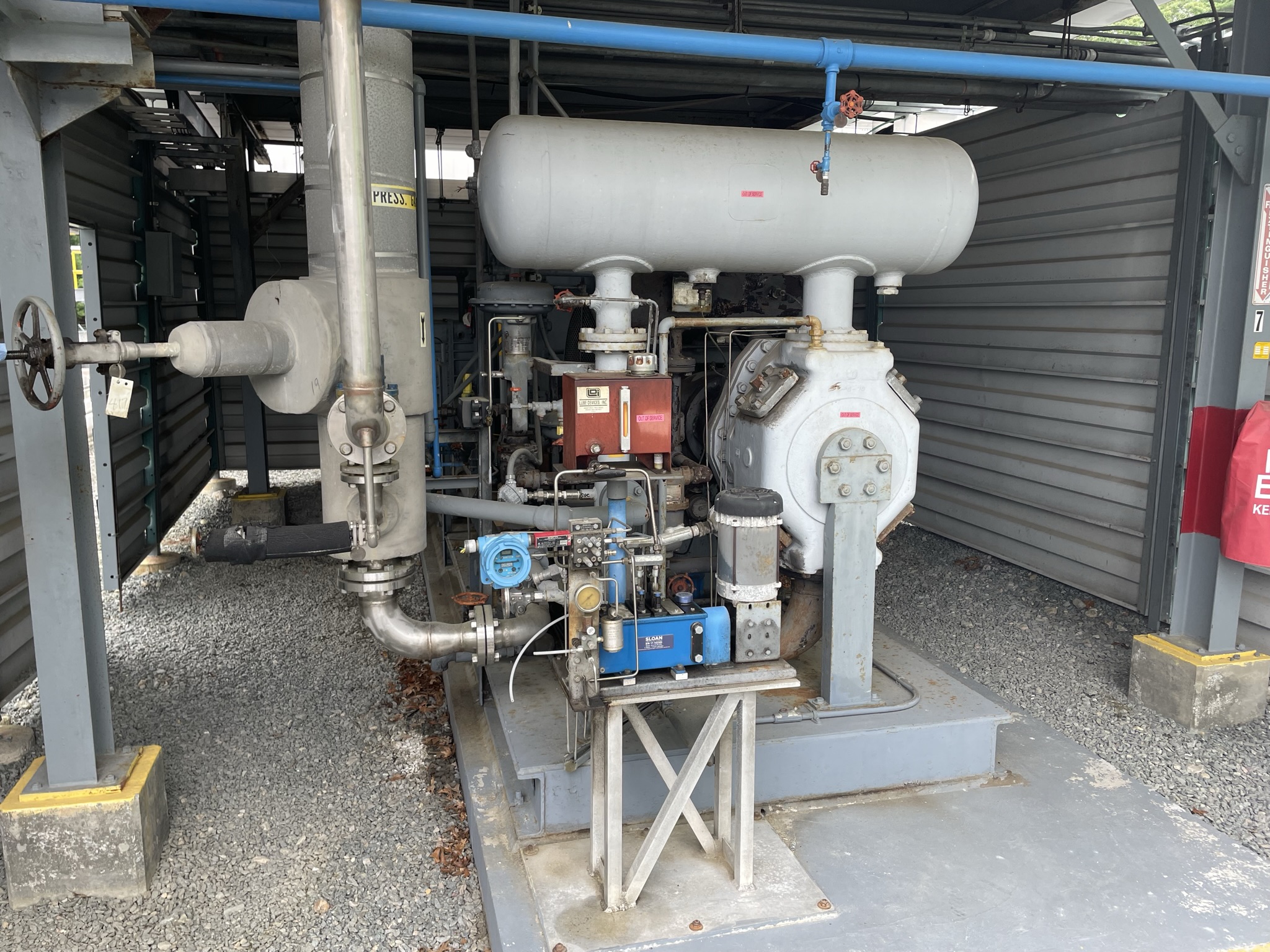 QTY 2 1970 AirXChangers Inc BoilOff Gas Compressors and FinFan Cooler