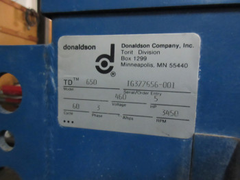 TORIT CARTRIDGE DUST COLLECTOR