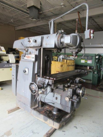 KEARNEY & TRECKER UNIVERSAL HORIZONTAL MILLING MACHINE WITH MOTORIZED OVERARM
