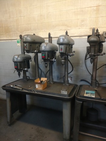 Delta 4-head Drill bank