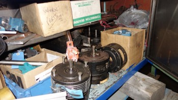 CONTENTS OF CABINET - POWER TRANSMISSIONS, PILLOW BLOCK BEARINGS, TORRINGTON