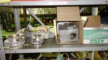 LOT OF ASSORTED VALVE REPLACEMENT PARTS, SOLENOID VALVES, ASCO, HONEYWELL
