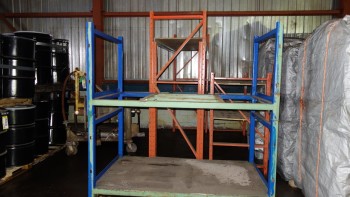 LOT OF ASSORTED STEEL RACKING - 3 SECTIONS