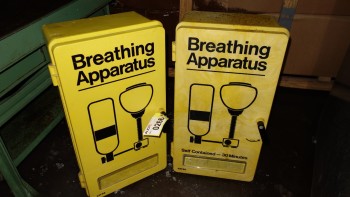 LOT OF 2 SELF CONTAINED BREATHING APPARATUS ENCLOSURES