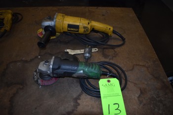 Dewalt Heavy Duty Disc Grinder & Hitachi Disc Grinder