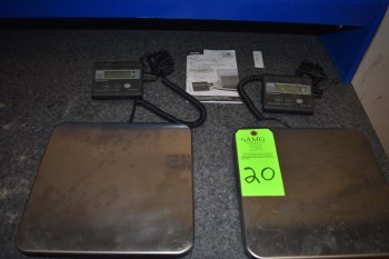 (2)Royal DG200 Digital Table Top Shipping Scales, 200LBs Capacity
