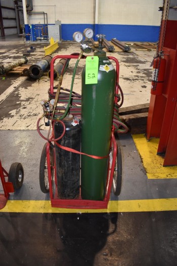 Torch Cart w/ Gages, Hose & Torch (NO TANKS)