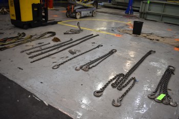 Lot of Misc. Rigging Chains & Straps, Various Lengths