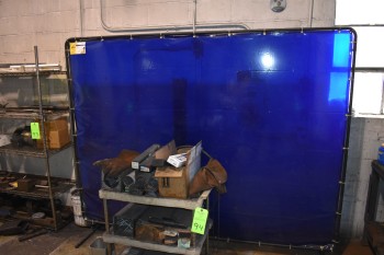 Plastic Cart w/ Welding Rod & Welding Screen, Gloves