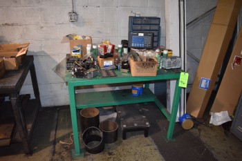 Metal Table w/ Contents