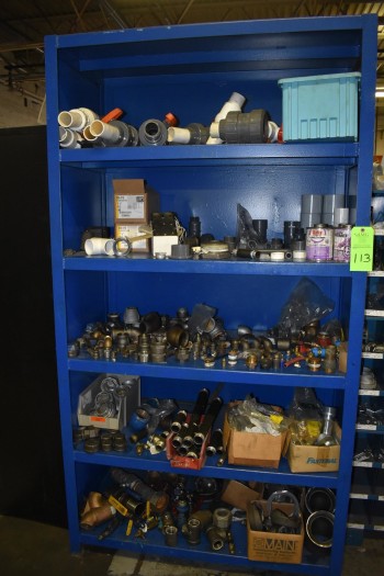 Metal Shelving Unit w/ Contents