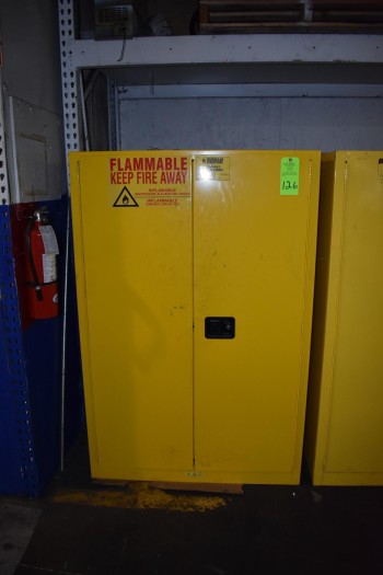 Duram Flammable Liquid Storage Cabinet w/contents
