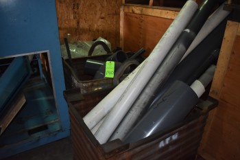 Lot of (3) Metal Bins & Contents