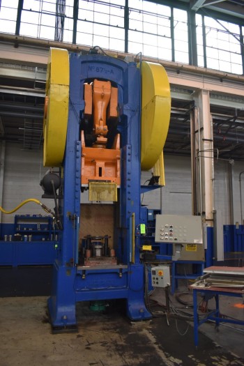 200 Ton Bliss Model 87-1/2-A,Straight Side Single Crank Press