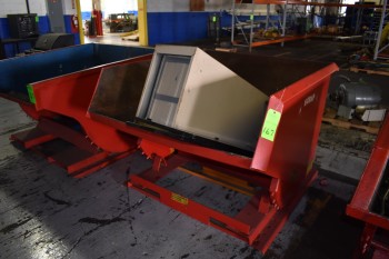 Lot of (2) Scrap Dump Hopper & Contents of steel, 2yd., Approx. 6000lbs. Cap.