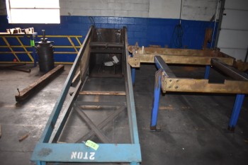 Lot of Vertical Loading Hopper w/ Fixture table