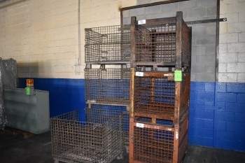 Lot of (7) Wire Tote Drop Totes